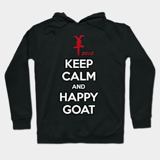 Keep calm and happy goat Hoodie